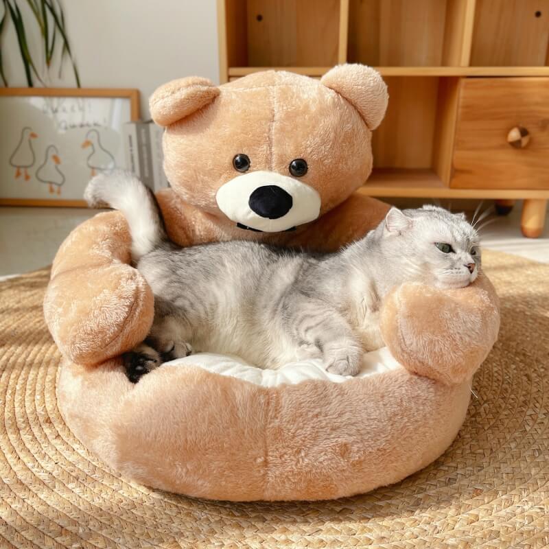 Adjustable Teddy Bear - SnuggleBear-Khaki-S-Nora Luxe