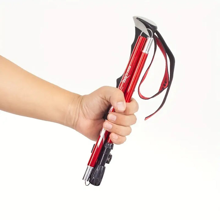 Adjustable Walking Stick - TrekPro-Red-Nora Luxe
