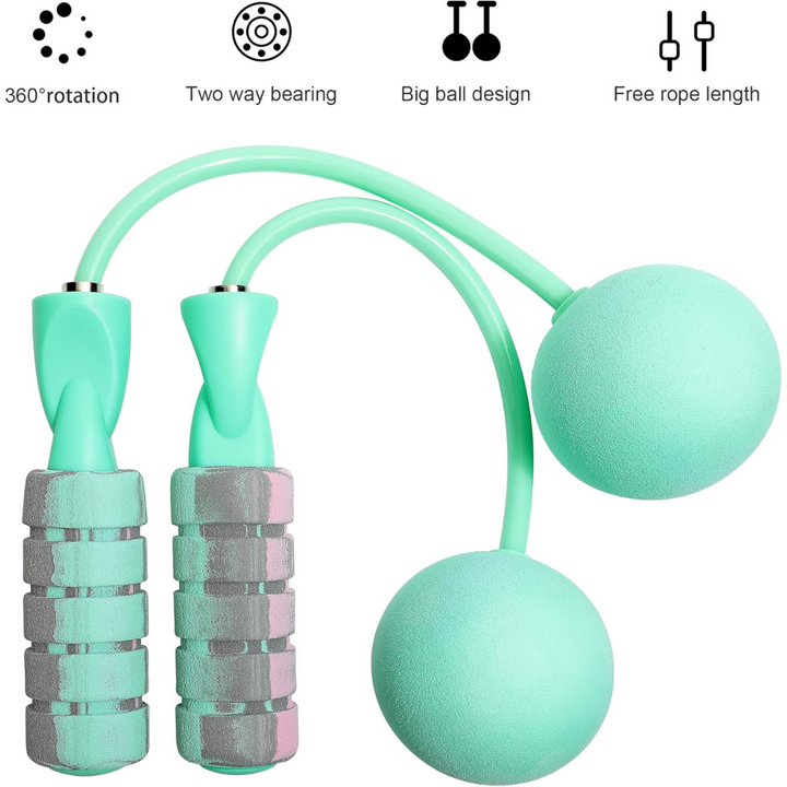 Adjustable Wireless Weighted Jump Rope-Gray-Nora Luxe
