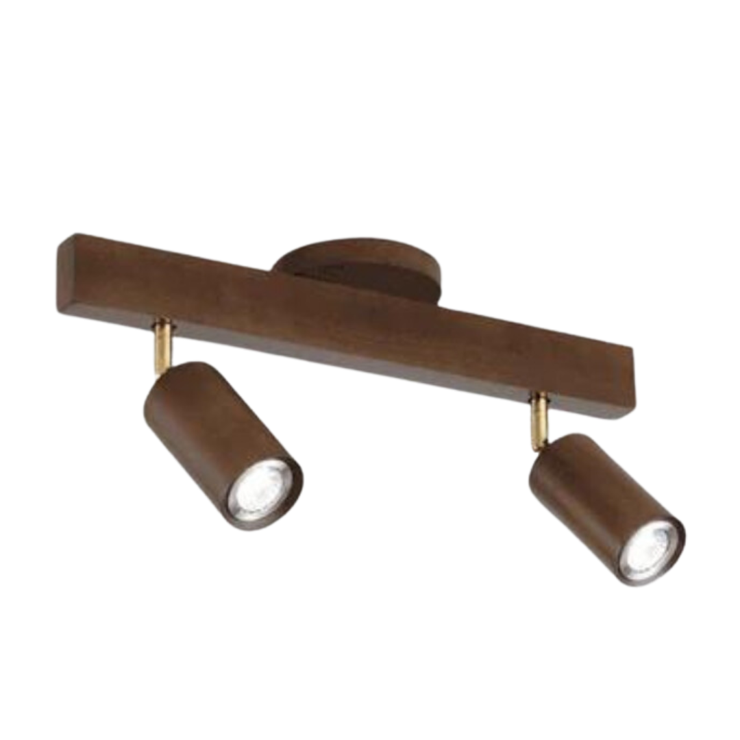 Adjustable Wooden Ceiling Spotlight - EcoLux-Walnut-2-Warm Wit-Nora Luxe