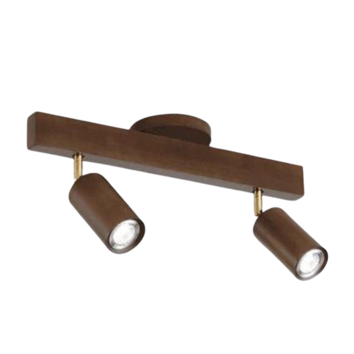 Adjustable Wooden Ceiling Spotlight - EcoLux-Walnut-2-Warm Wit-Nora Luxe
