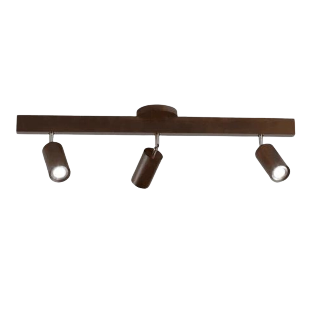 Adjustable Wooden Ceiling Spotlight - EcoLux-Walnut-3-Warm Wit-Nora Luxe