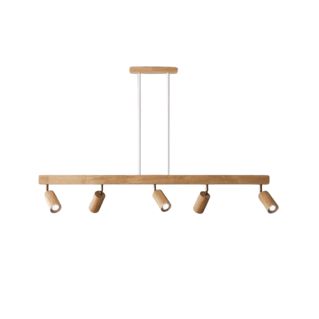 Adjustable Wooden Ceiling Spotlight - EcoLux-White Oak-1-Warm Wit-Nora Luxe