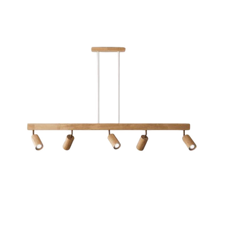 Adjustable Wooden Ceiling Spotlight - EcoLux-White Oak-1-Warm Wit-Nora Luxe
