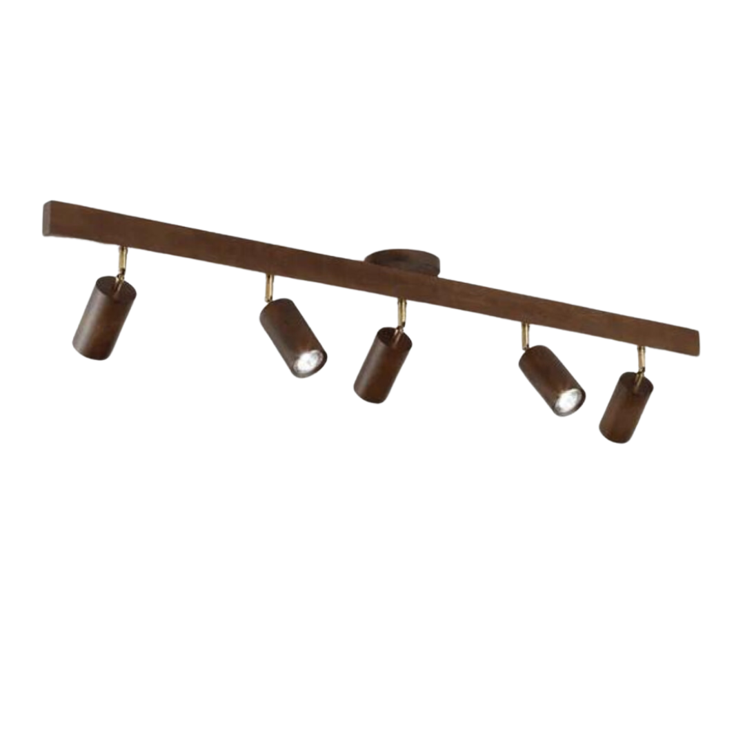 Adjustable Wooden Ceiling Spotlight - EcoLux-White Oak-1-Warm Wit-Nora Luxe