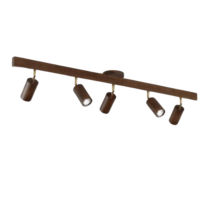 Adjustable Wooden Ceiling Spotlight - EcoLux-White Oak-1-Warm Wit-Nora Luxe