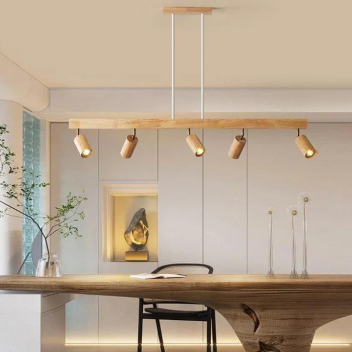 Adjustable Wooden Ceiling Spotlight - EcoLux-White Oak-1-Warm Wit-Nora Luxe
