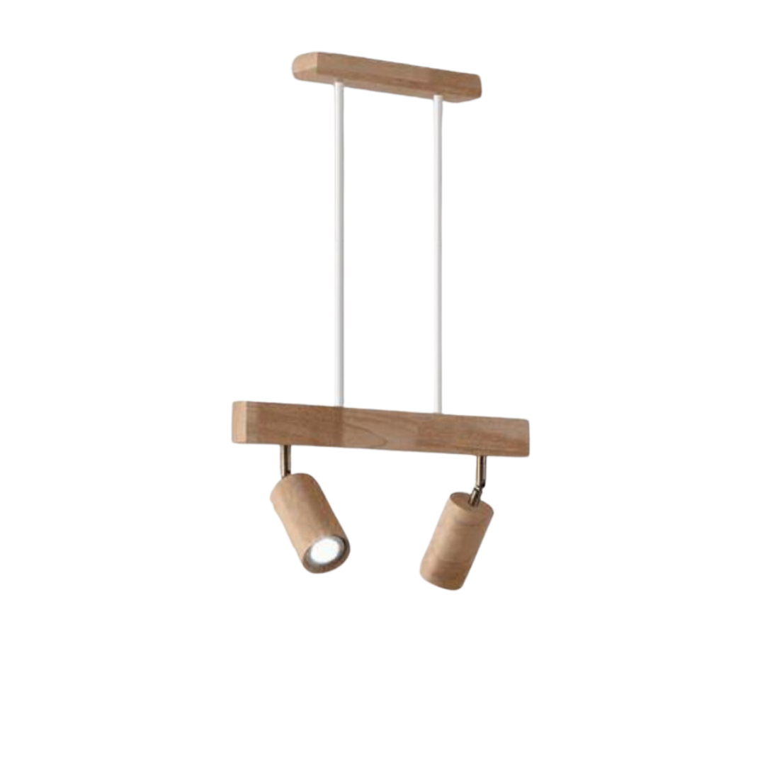 Adjustable Wooden Ceiling Spotlight - EcoLux-White Oak-1-Warm Wit-Nora Luxe