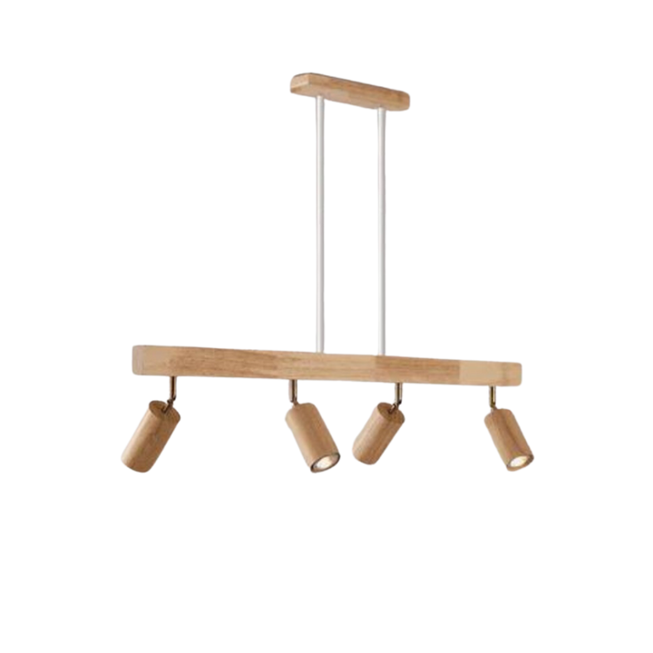 Adjustable Wooden Ceiling Spotlight - EcoLux-White Oak-1-Warm Wit-Nora Luxe
