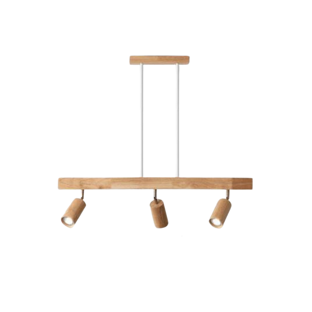Adjustable Wooden Ceiling Spotlight - EcoLux-White Oak-1-Warm Wit-Nora Luxe