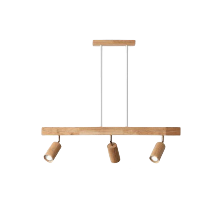 Adjustable Wooden Ceiling Spotlight - EcoLux-White Oak-1-Warm Wit-Nora Luxe