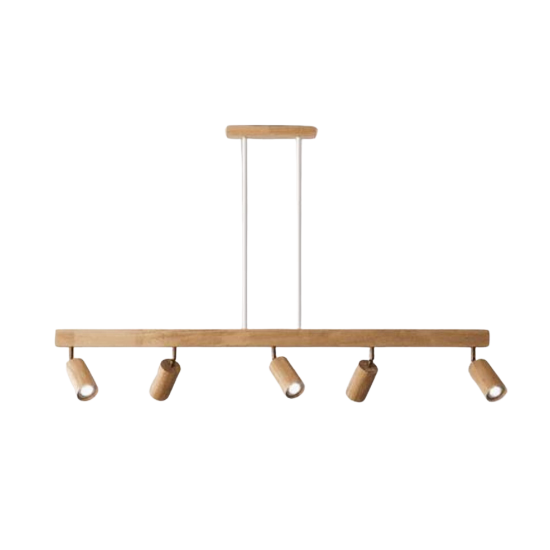 Adjustable Wooden Ceiling Spotlight - EcoLux-White Oak-1-Warm Wit-Nora Luxe
