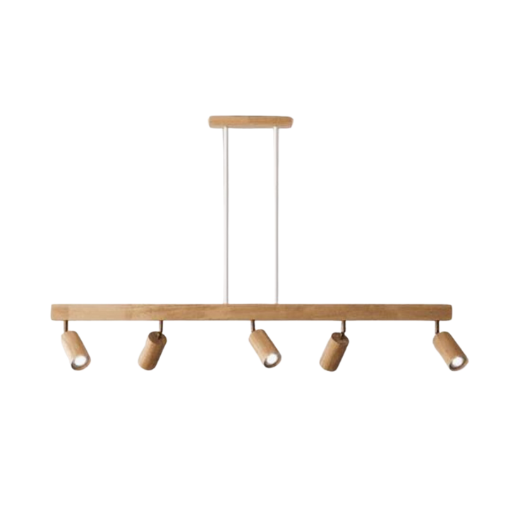 Adjustable Wooden Ceiling Spotlight - EcoLux-White Oak-1-Warm Wit-Nora Luxe