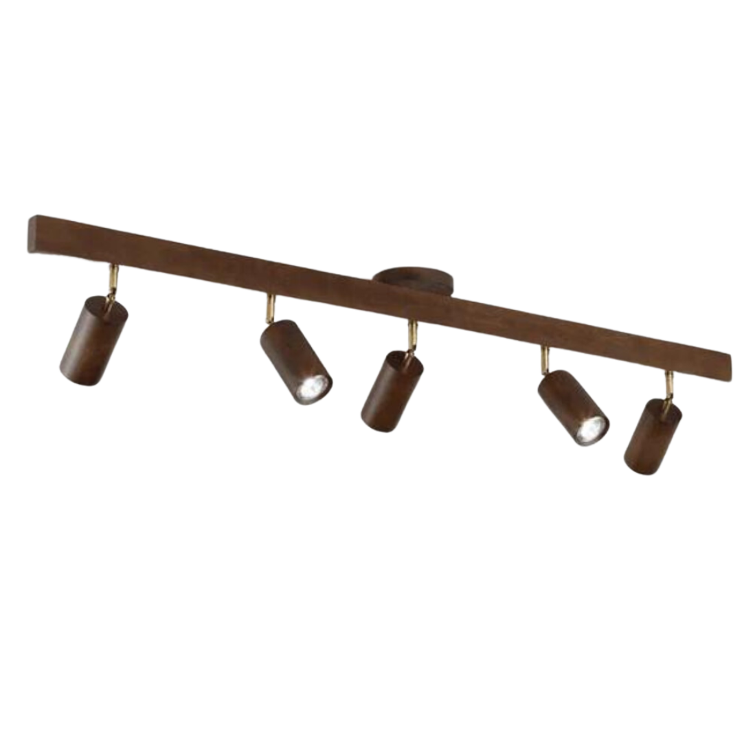 Adjustable Wooden Ceiling Spotlight - EcoLux-White Oak-1-Warm Wit-Nora Luxe
