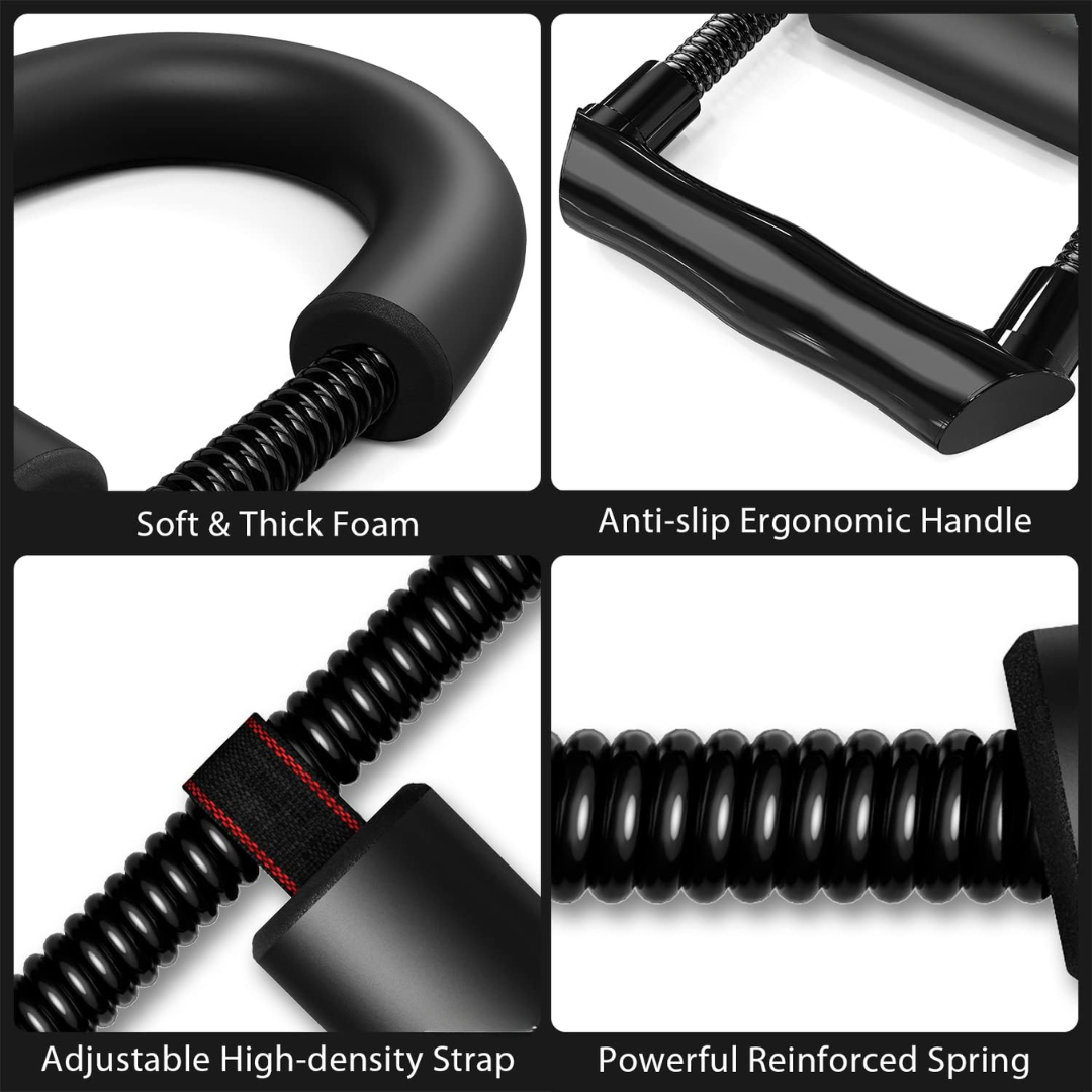 Adjustable Wrist and Forearm Strengthener - Hand Grip Trainer-Ratio: 11.02 lbs - Length: 11.42 in-Nora Luxe
