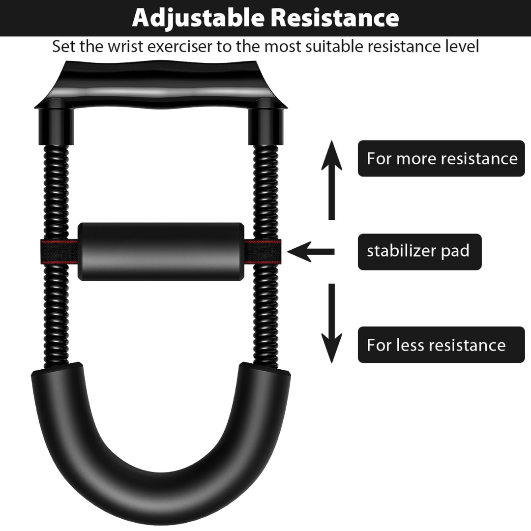 Adjustable Wrist and Forearm Strengthener - Hand Grip Trainer-Ratio: 11.02 lbs - Length: 11.42 in-Nora Luxe