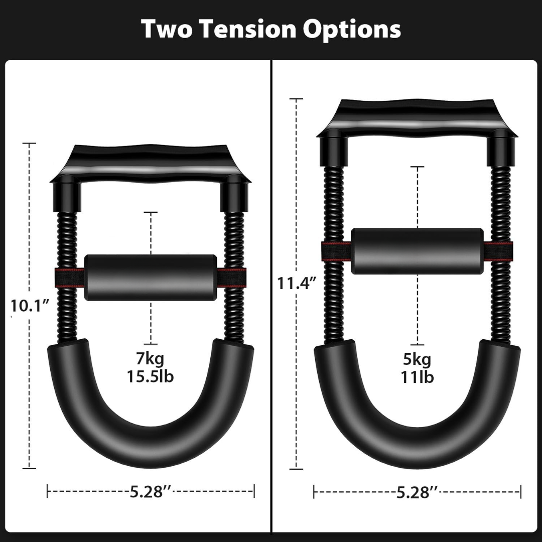Adjustable Wrist and Forearm Strengthener - Hand Grip Trainer-Ratio: 11.02 lbs - Length: 11.42 in-Nora Luxe