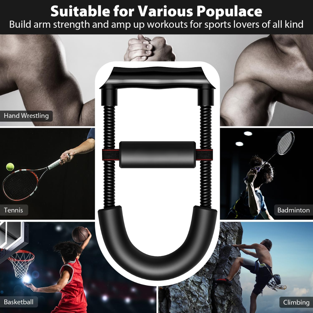 Adjustable Wrist and Forearm Strengthener - Hand Grip Trainer-Ratio: 11.02 lbs - Length: 11.42 in-Nora Luxe