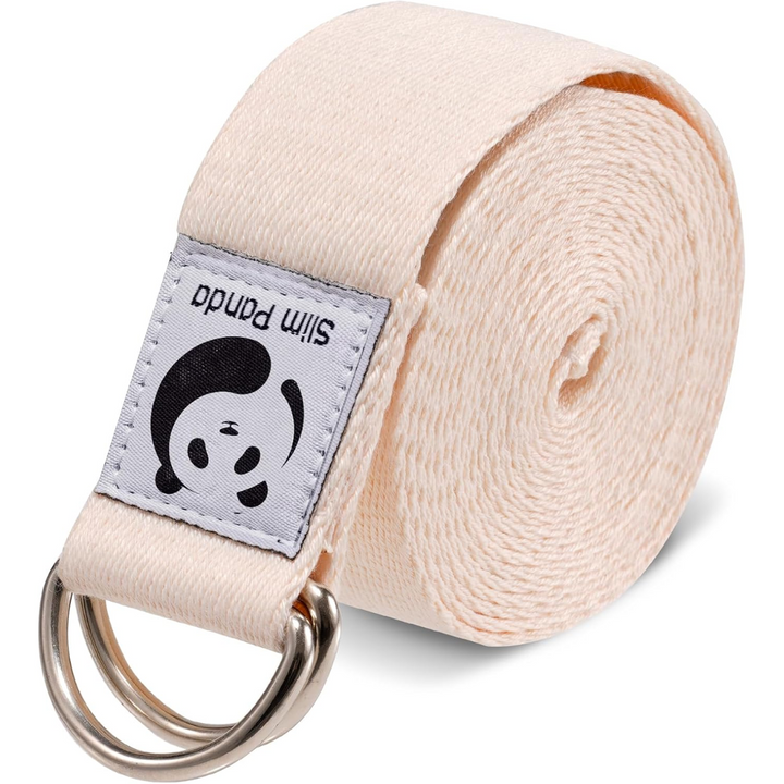 Adjustable Yoga Strap for Stretching-Beige-70.87 in-Nora Luxe