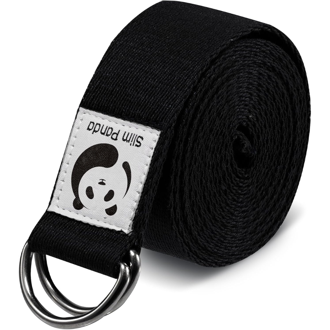 Adjustable Yoga Strap for Stretching-Black-70.87 in-Nora Luxe