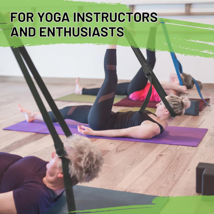 Adjustable Yoga Strap for Stretching-Black-70.87 in-Nora Luxe