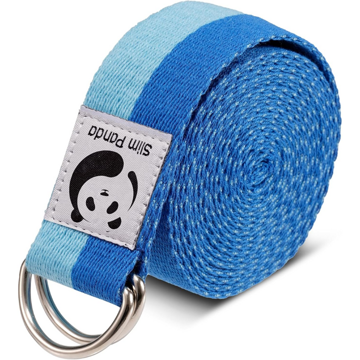 Adjustable Yoga Strap for Stretching-Blue-70.87 in-Nora Luxe