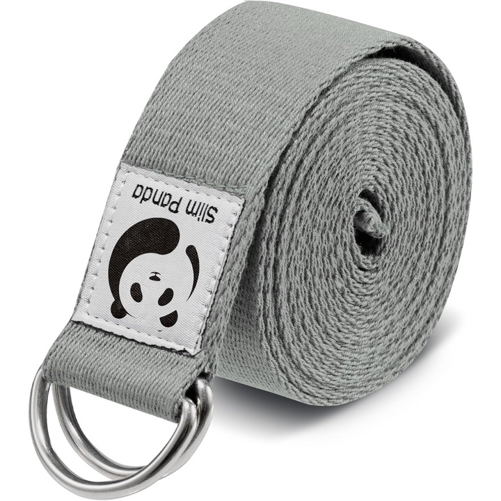 Adjustable Yoga Strap for Stretching-Gray-70.87 in-Nora Luxe