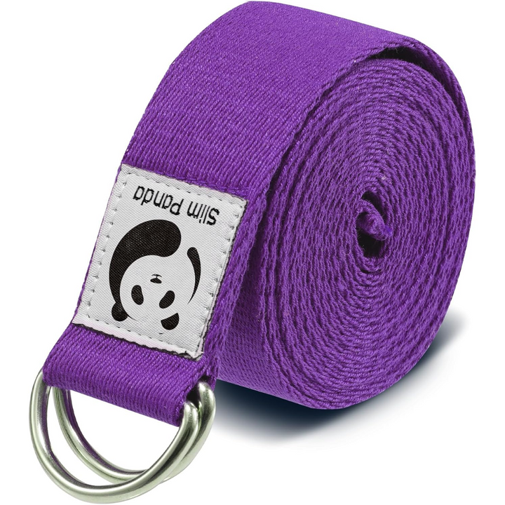 Adjustable Yoga Strap for Stretching-Purple-70.87 in-Nora Luxe