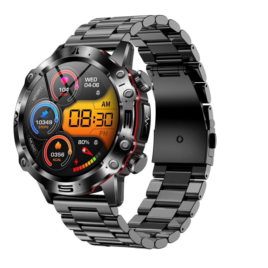 Advanced Health and Sports Smartwatch - VitalTrack-Black-Nora Luxe