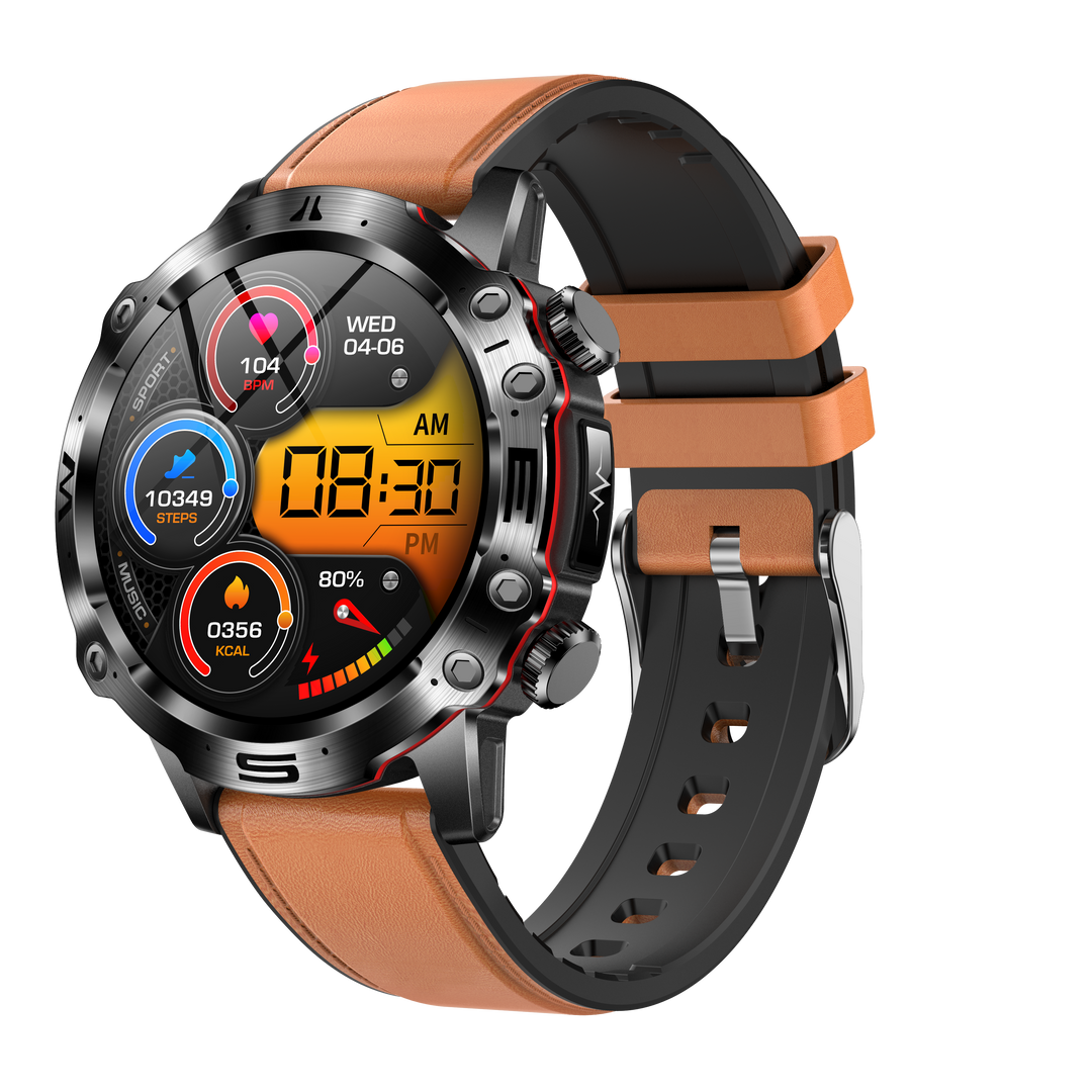 Advanced Health and Sports Smartwatch - VitalTrack-Black-Nora Luxe