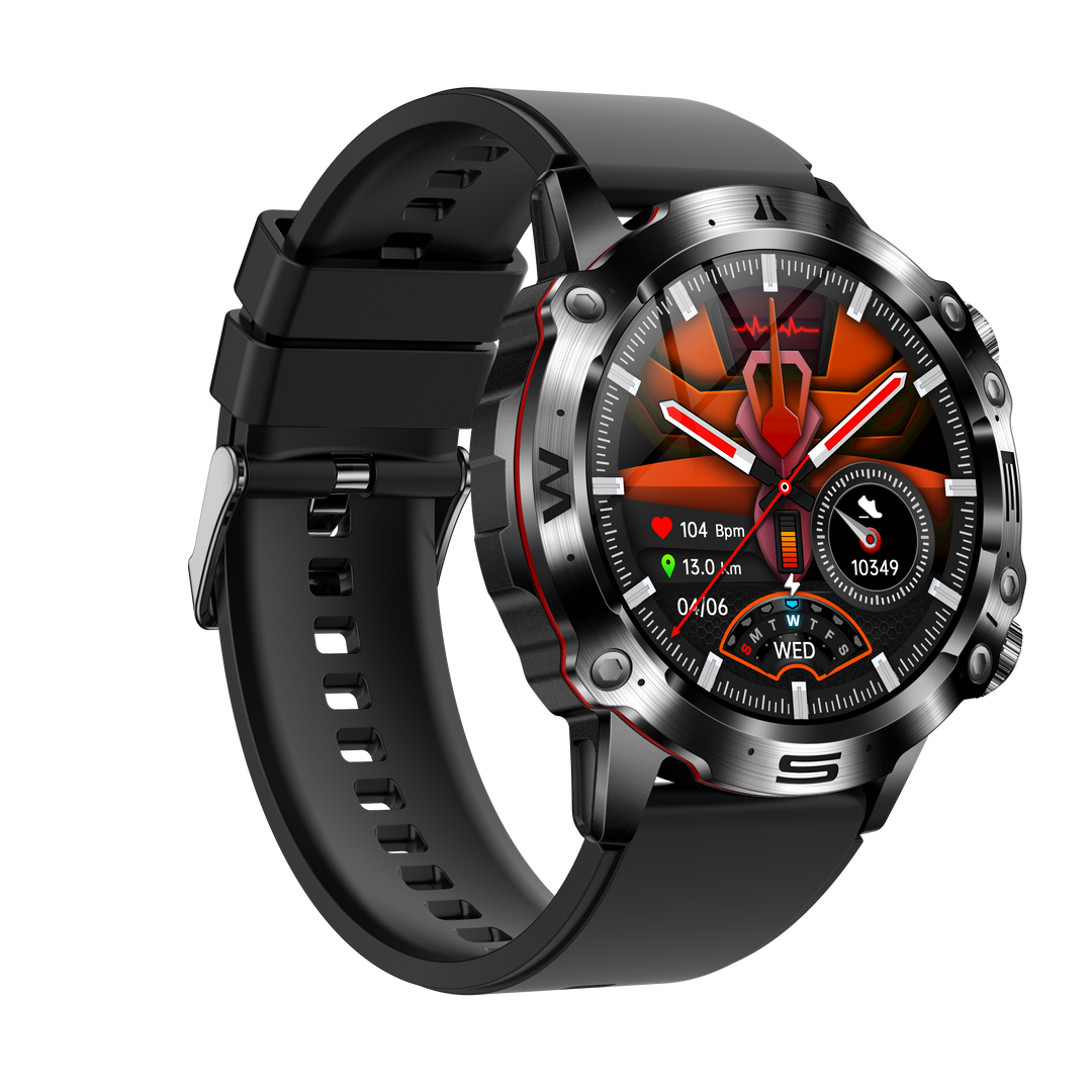 Advanced Health and Sports Smartwatch - VitalTrack-Black-Nora Luxe