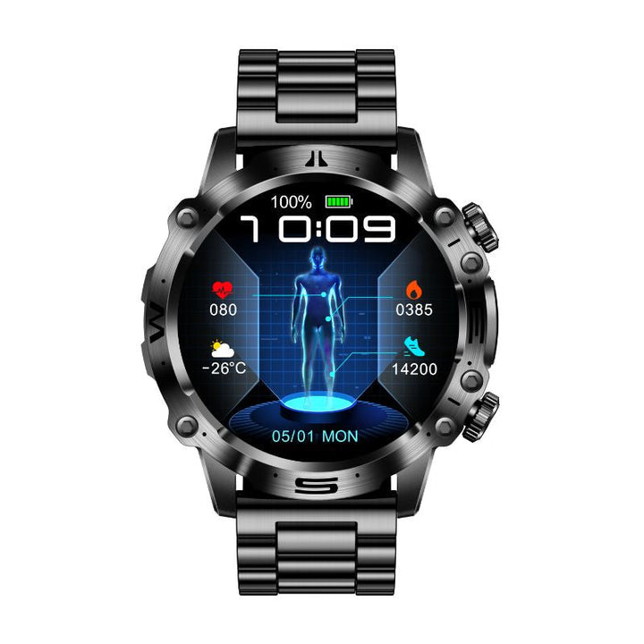Advanced Health and Sports Smartwatch - VitalTrack-Black-Nora Luxe