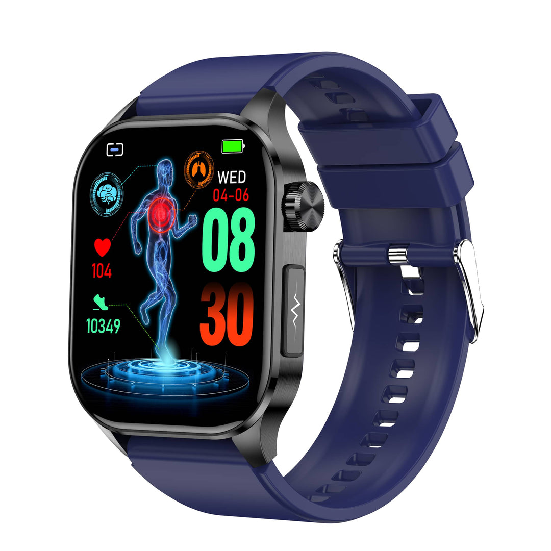 Advanced Health & Fitness Smartwatch - VitaSense-Blue-Nora Luxe