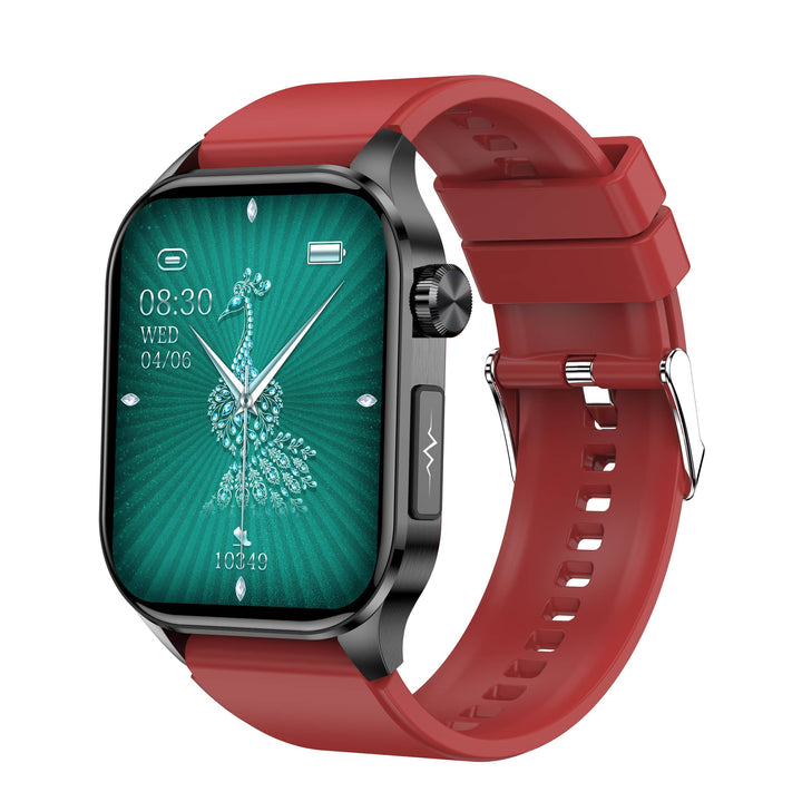 Advanced Health & Fitness Smartwatch - VitaSense-Red-Nora Luxe