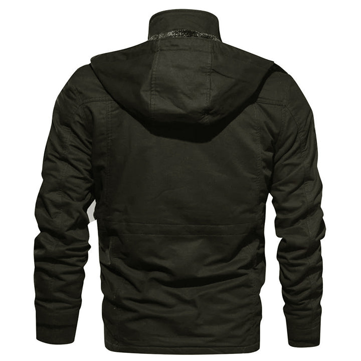 Adventure Cotton Jacket - TrekGuard-Dark Green-S-Nora Luxe