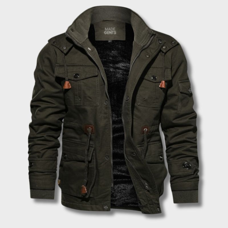 Adventure Cotton Jacket - TrekGuard-Dark Green-S-Nora Luxe