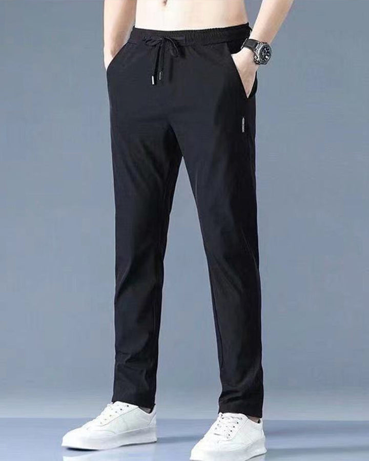 AeroFlex Trousers: Super Fast Drying, Stretch Comfort-Black-M-Nora Luxe