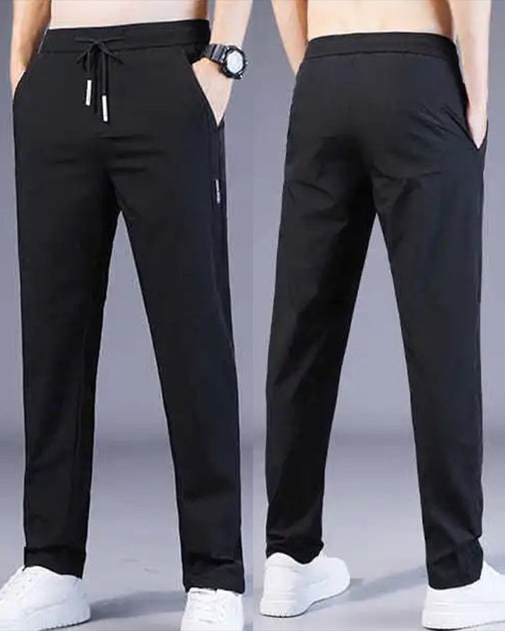 AeroFlex Trousers: Super Fast Drying, Stretch Comfort-Dark blue-M-Nora Luxe