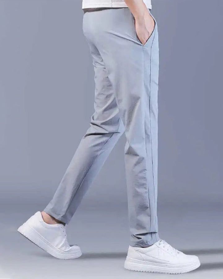 AeroFlex Trousers: Super Fast Drying, Stretch Comfort-Dark blue-M-Nora Luxe