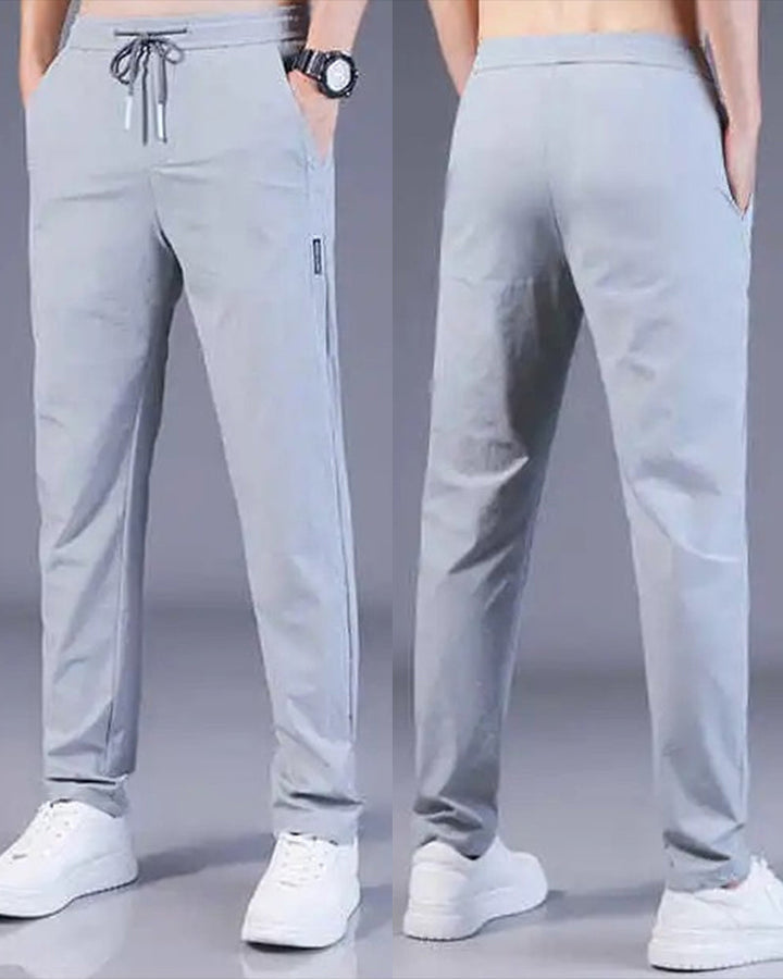 AeroFlex Trousers: Super Fast Drying, Stretch Comfort-Dark blue-M-Nora Luxe