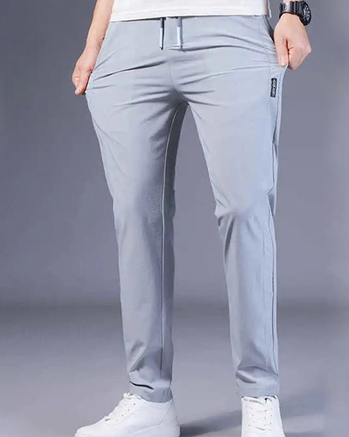 AeroFlex Trousers: Super Fast Drying, Stretch Comfort-Dark blue-M-Nora Luxe