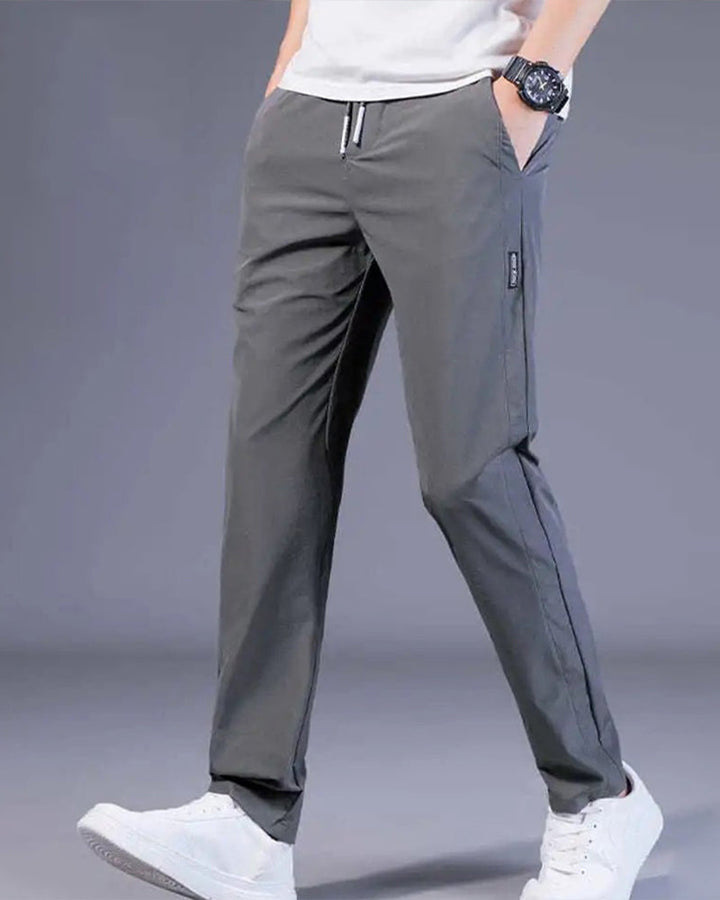 AeroFlex Trousers: Super Fast Drying, Stretch Comfort-Dark blue-M-Nora Luxe