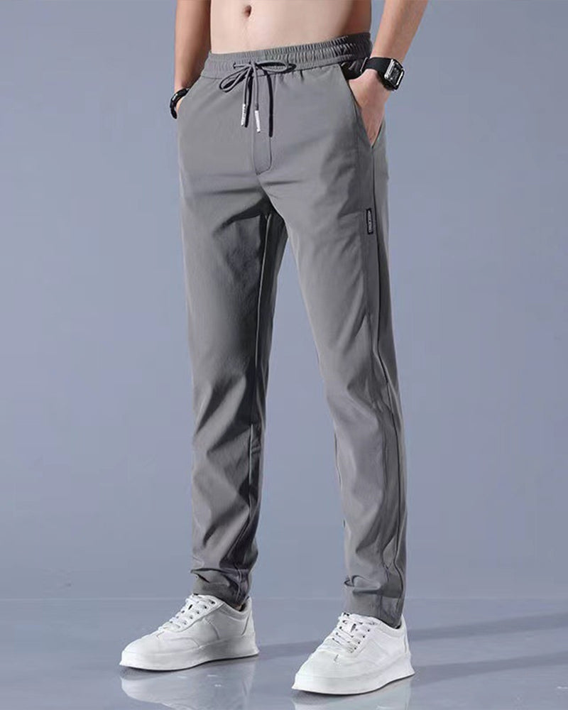 AeroFlex Trousers: Super Fast Drying, Stretch Comfort-Dark blue-M-Nora Luxe