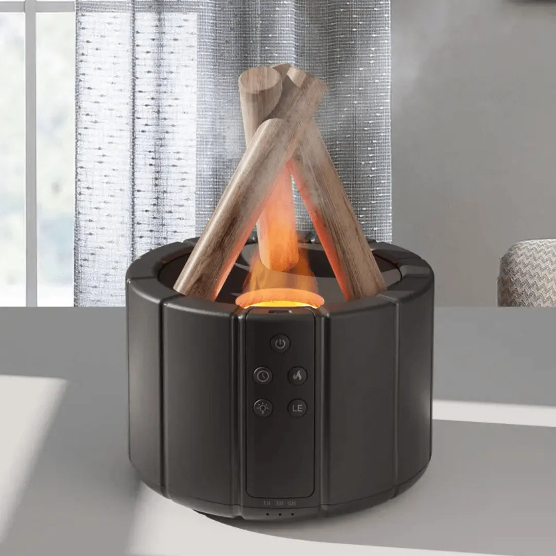 Air Humidifier - FlameMist-Black case with 1 color-Nora Luxe