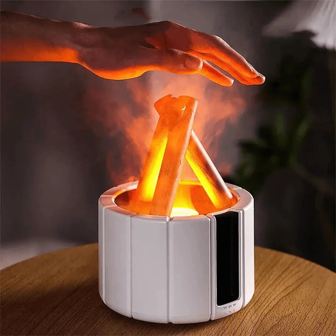 Air Humidifier - FlameMist-White housing with 1 color-Nora Luxe