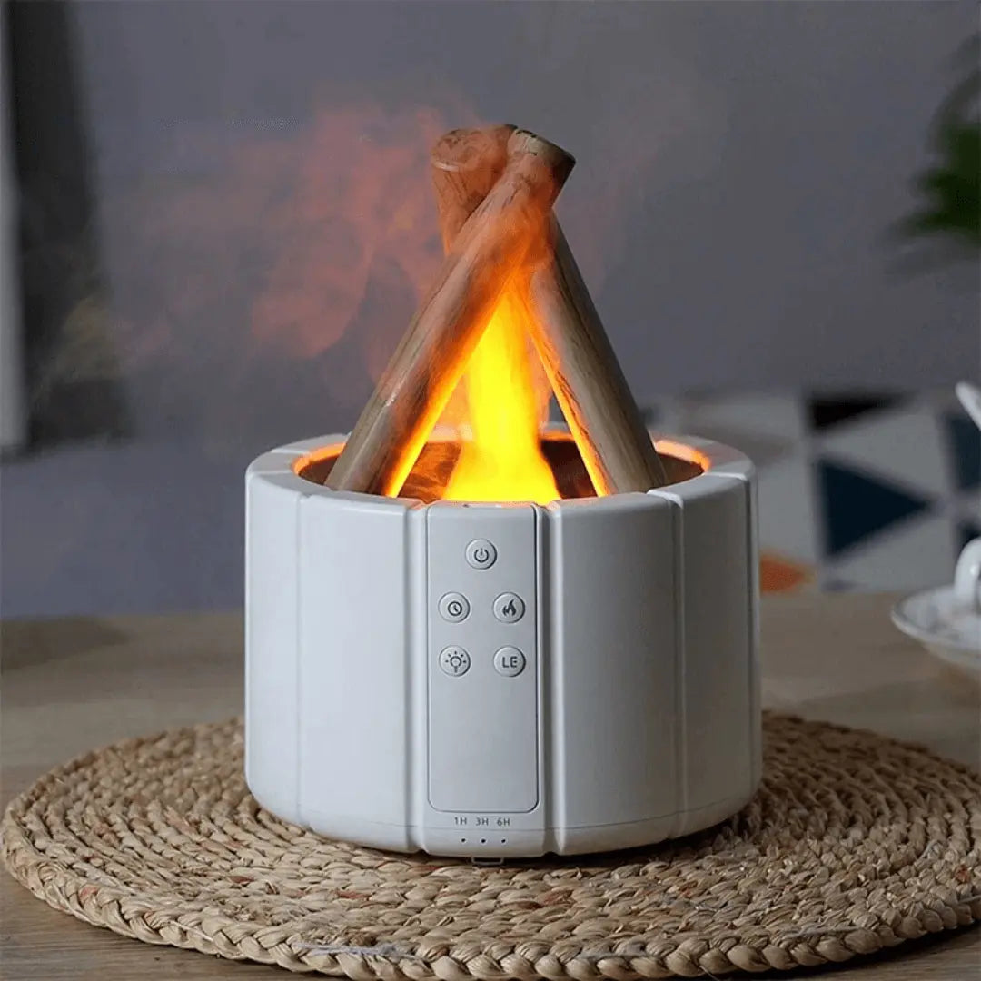 Air Humidifier - FlameMist-White housing with 1 color-Nora Luxe