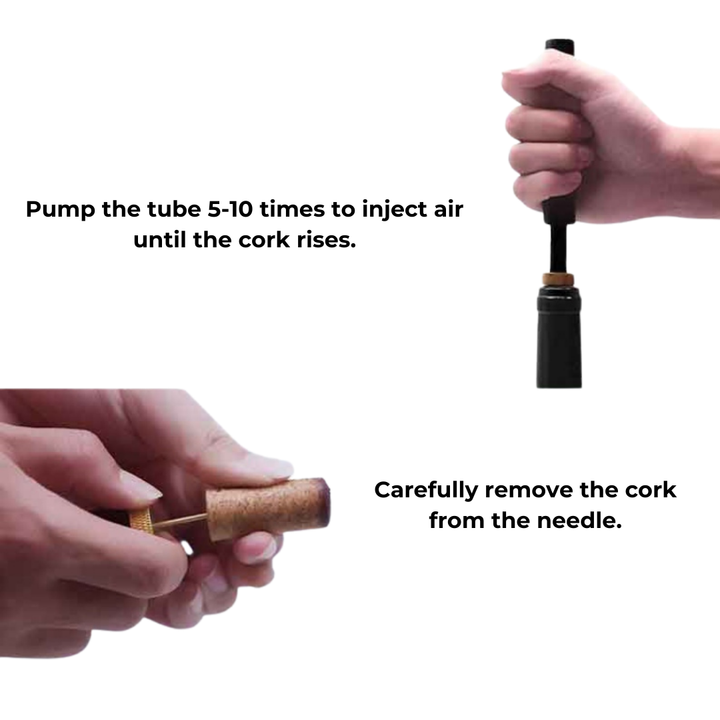 Air Pressure Wine Opener - CorkEase-Gold-Nora Luxe