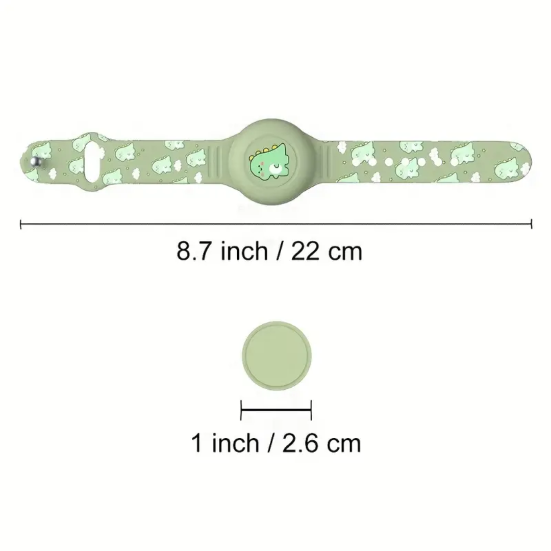 Airtag Armband for Children - DinoTrack-Green-Nora Luxe