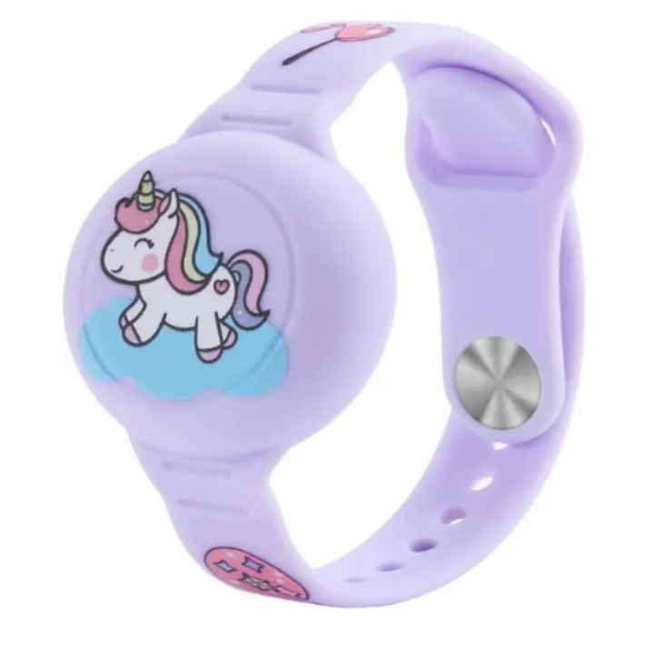 Airtag Armband for Children - DinoTrack-Purple-Nora Luxe