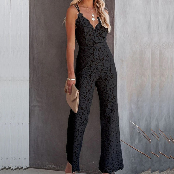 Airy & Fashionable Women's Ibiza Jumpsuit with High Waist – Amira-Black-XS-Nora Luxe